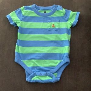 Baby Gap green and blue onesie - excellent used condition. Size 12-18 months